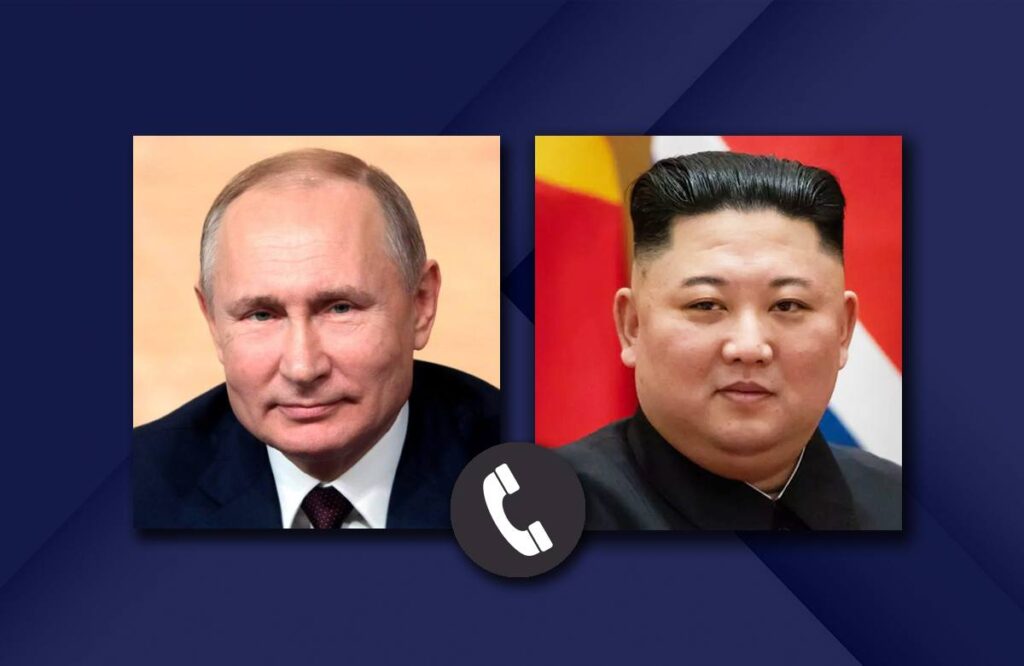 Putin and Kim Jong-un Hold Telephone Talks